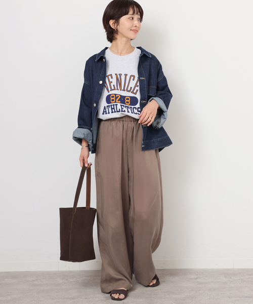 JOURNAL STANDARD relume（ジャーナルスタンダード　レリューム）の「［26SS新作］【MODA LUXE/モーダリュクス】 スウェードワンショルダーTOTE（ショルダーバッグ・レディース・ブラウン・FREE）」の2枚目の写真