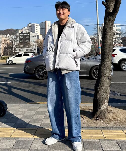 ACSHI(アクシ)の「ワンタックウォッシュドバルーンフィットワイドデニムパンツユニセックス(ブルー)(デニムパンツ・レディース・その他・XL/L/M/S/XXL/XS)」の8枚目の写真