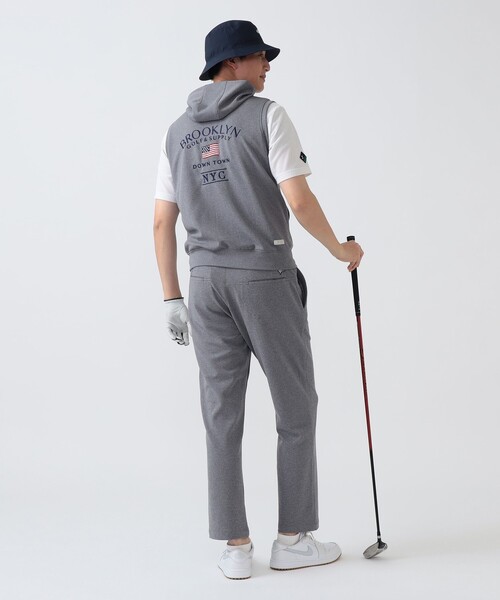 BEAMS GOLF(ビームスゴルフ)の「PURPLE LABEL / BROOKLYN ストレッチ フーディー ベスト(UVカット・吸水速乾)(ベスト・メンズ・ホワイト/グレー/ネイビー・XL/L/S/M)」の4枚目の写真