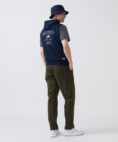 BEAMS GOLF(ビームスゴルフ)の「PURPLE LABEL / BROOKLYN ストレッチ フーディー ベスト(UVカット・吸水速乾)(ベスト・メンズ・ホワイト/グレー/ネイビー・XL/L/S/M)」の7枚目の写真