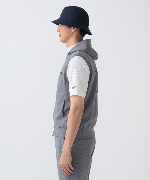 BEAMS GOLF(ビームスゴルフ)の「PURPLE LABEL / BROOKLYN ストレッチ フーディー ベスト(UVカット・吸水速乾)(ベスト・メンズ・ホワイト/グレー/ネイビー・XL/L/S/M)」の9枚目の写真