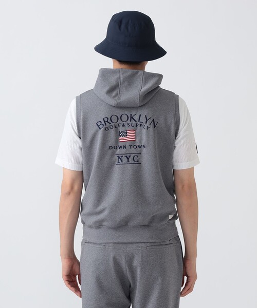 BEAMS GOLF(ビームスゴルフ)の「PURPLE LABEL / BROOKLYN ストレッチ フーディー ベスト(UVカット・吸水速乾)(ベスト・メンズ・ホワイト/グレー/ネイビー・XL/L/S/M)」の10枚目の写真