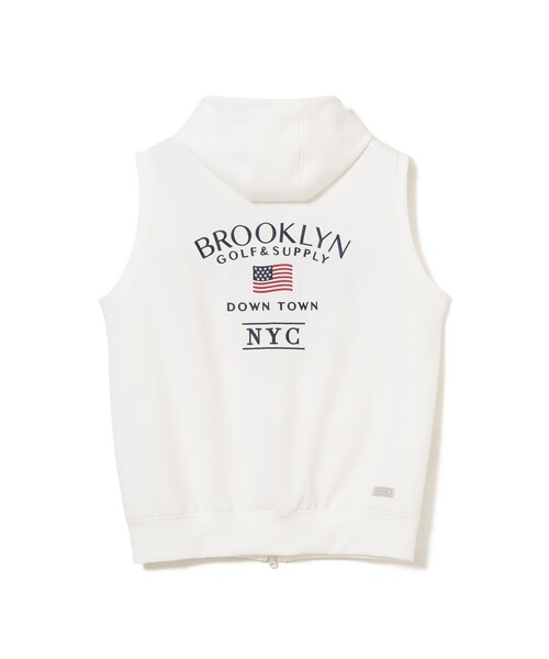 BEAMS GOLF(ビームスゴルフ)の「PURPLE LABEL / BROOKLYN ストレッチ フーディー ベスト(UVカット・吸水速乾)(ベスト・メンズ・ホワイト/グレー/ネイビー・XL/L/S/M)」の15枚目の写真