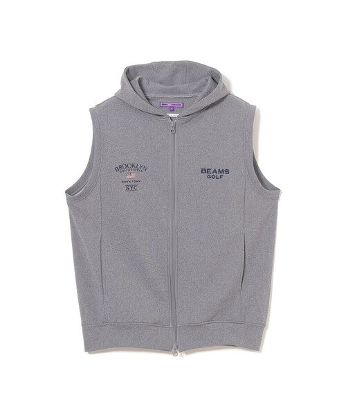 BEAMS GOLF(ビームスゴルフ)の「PURPLE LABEL / BROOKLYN ストレッチ フーディー ベスト(UVカット・吸水速乾)(ベスト・メンズ・ホワイト/グレー/ネイビー・XL/L/S/M)」の16枚目の写真