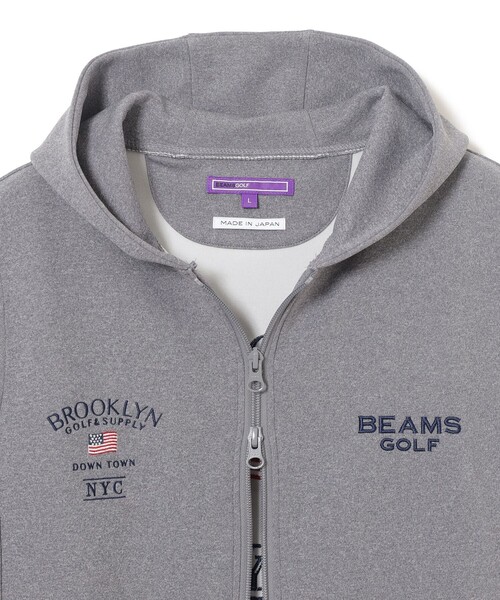 BEAMS GOLF(ビームスゴルフ)の「PURPLE LABEL / BROOKLYN ストレッチ フーディー ベスト(UVカット・吸水速乾)(ベスト・メンズ・ホワイト/グレー/ネイビー・XL/L/S/M)」の17枚目の写真
