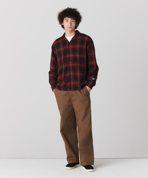 Champion(チャンピオン)の「【Champion/チャンピオン】直営限定コレクション メンズ ロングスリーブシャツ(Tシャツ/カットソー・メンズ・ブラック/ライトグレー/ベージュ・X-LARGE/LARGE/MEDIUM/SMALL)」の5枚目の写真