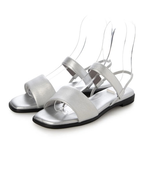 Mode et Jacomo（モードエジャコモ）の「シンプルフラットストラップサンダル（サンダル・レディース・ブラック/シルバー/ゴールド・22.5cm/23cm/23.5cm/24cm/24.5cm）」の3枚目の写真