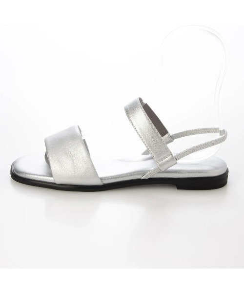 Mode et Jacomo（モードエジャコモ）の「シンプルフラットストラップサンダル（サンダル・レディース・ブラック/シルバー/ゴールド・22.5cm/23cm/23.5cm/24cm/24.5cm）」の4枚目の写真