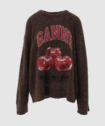 GANNI | Brushed Alpaca Graphic Oversized Sweater(ニット/セーター)