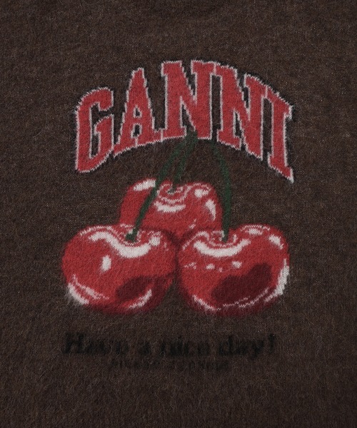 GANNI（ガニー）の「Brushed Alpaca Graphic Oversized Sweater（ニット/セーター・レディース・その他・S/XS）」の3枚目の写真