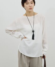 GALLARDAGALANTE | 【手洗い可】ラウンドTガーゼブラウス(シャツ/ブラウス)