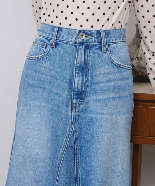ROSE BUD(ローズバッド)の「PANEL DENIM MINI SKIRT(デニムスカート・レディース・ライトインディゴブルー・S)」の11枚目の写真