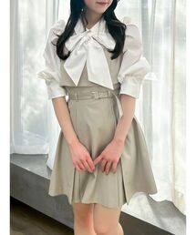 dazzlin（ダズリン）の「2WAYボウタイレイヤードミニワンピース（ワンピース）」