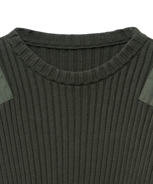 NOIRER(ノイア)の「コットンデミジコンバットニット(カーキ)(ニット/セーター・メンズ・その他・50/48)」の4枚目の写真