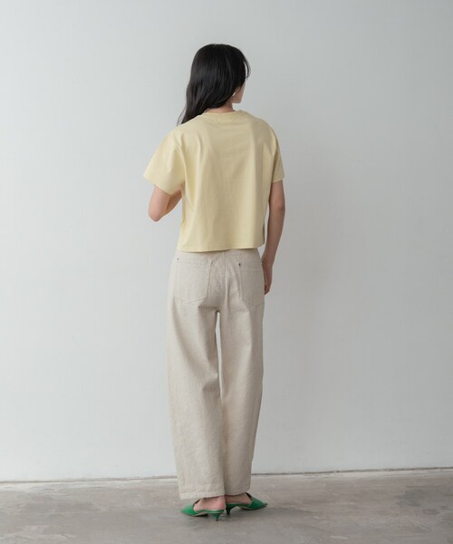 GALLEST（ギャレスト）の「グレイニーコットンワイドパンツ（その他パンツ・レディース・グレー/オフホワイト/ライトベージュ・34/40/38/36）」の11枚目の写真