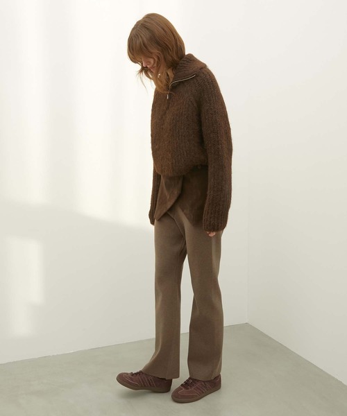 LA PEAU DE GEM（ラポドゥジェム）の「【LA PEAU DE GEM】high neck short knit/ハイネックショートニット（ニット/セーター・レディース・ブラック/ブラウン・FREE）」の18枚目の写真