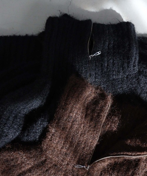 LA PEAU DE GEM（ラポドゥジェム）の「【LA PEAU DE GEM】high neck short knit/ハイネックショートニット（ニット/セーター・レディース・ブラック/ブラウン・FREE）」の21枚目の写真