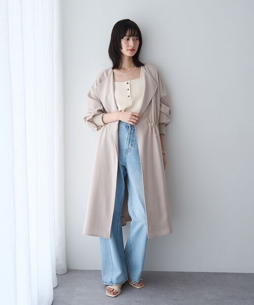 YECCA VECCA(イェッカヴェッカ)の「ORGABITS切替ストレートデニム(デニムパンツ・レディース・インディゴブルー/ライトインディゴブルー・S/M)」の17枚目の写真