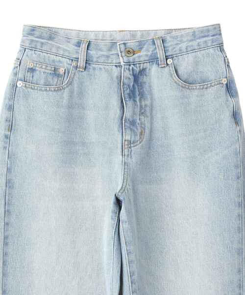 YECCA VECCA（イェッカヴェッカ）の「ORGABITS切替ストレートデニム（デニムパンツ・レディース・インディゴブルー/ライトインディゴブルー・S/M）」の17枚目の写真