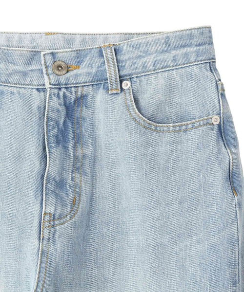 YECCA VECCA（イェッカヴェッカ）の「ORGABITS切替ストレートデニム（デニムパンツ・レディース・インディゴブルー/ライトインディゴブルー・S/M）」の16枚目の写真