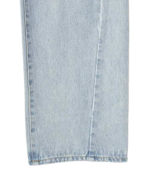 YECCA VECCA（イェッカヴェッカ）の「ORGABITS切替ストレートデニム（デニムパンツ・レディース・インディゴブルー/ライトインディゴブルー・S/M）」の15枚目の写真
