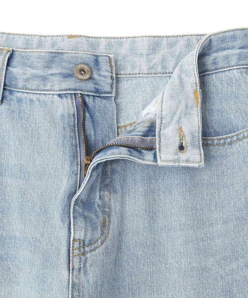 YECCA VECCA（イェッカヴェッカ）の「ORGABITS切替ストレートデニム（デニムパンツ・レディース・インディゴブルー/ライトインディゴブルー・S/M）」の13枚目の写真