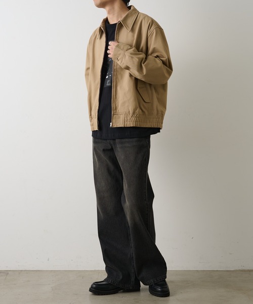 COLONY 2139（コロニートゥーワンスリーナイン）の「コットンツイルワークジャケット（ブルゾン・メンズ・ベージュ/ブラック・MEDIUM/LARGE）」の8枚目の写真