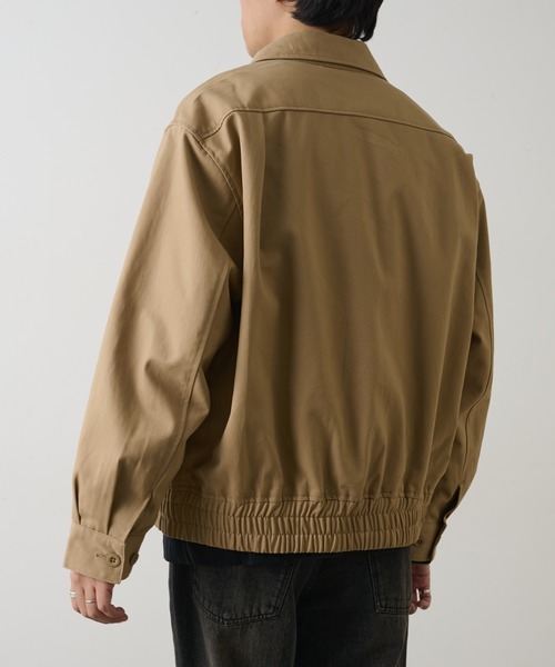 COLONY 2139（コロニートゥーワンスリーナイン）の「コットンツイルワークジャケット（ブルゾン・メンズ・ベージュ/ブラック・MEDIUM/LARGE）」の5枚目の写真