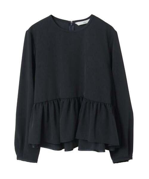 Tiara（ティアラ）の「ペプラムブラウス（シャツ/ブラウス・レディース・ネイビー/ベージュ・FREE）」の13枚目の写真