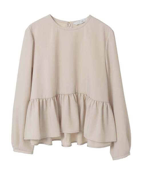 Tiara（ティアラ）の「ペプラムブラウス（シャツ/ブラウス・レディース・ネイビー/ベージュ・FREE）」の19枚目の写真