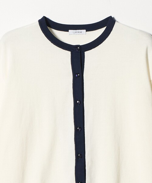 green label relaxing（グリーンレーベルリラクシング）の「＜1_OF MINE＞クルーネック ニット カーディガン（カーディガン/ボレロ・レディース・ネイビー/その他1/ライトピンク/ホワイト・FREE）」の18枚目の写真