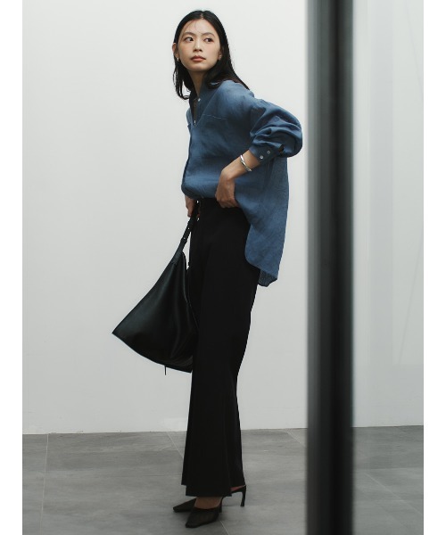 anuans（アニュアンス）の「シンプルリネンシャツ（シャツ/ブラウス・レディース・ピンク/ブルー/ブラウン/ホワイト・FREE）」の20枚目の写真