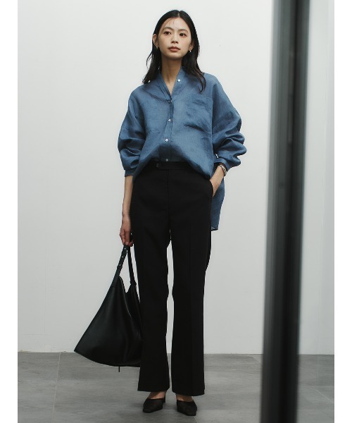 anuans（アニュアンス）の「シンプルリネンシャツ（シャツ/ブラウス・レディース・ピンク/ブルー/ブラウン/ホワイト・FREE）」の22枚目の写真