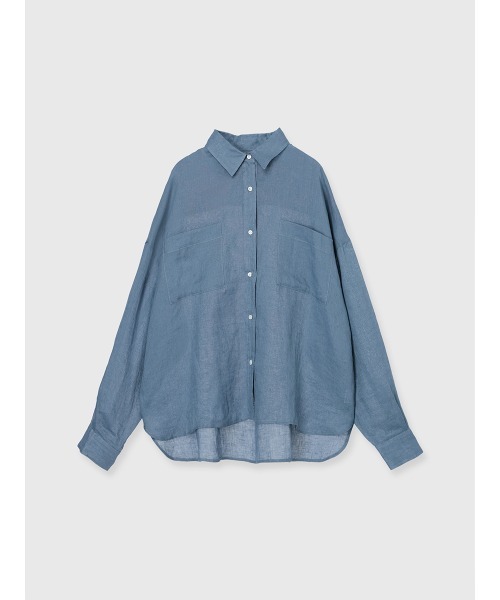 anuans（アニュアンス）の「シンプルリネンシャツ（シャツ/ブラウス・レディース・ピンク/ブルー/ブラウン/ホワイト・FREE）」の9枚目の写真