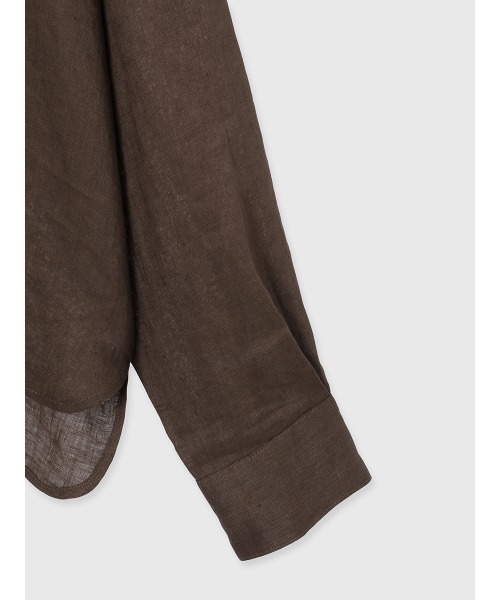 anuans（アニュアンス）の「シンプルリネンシャツ（シャツ/ブラウス・レディース・ピンク/ブルー/ブラウン/ホワイト・FREE）」の13枚目の写真