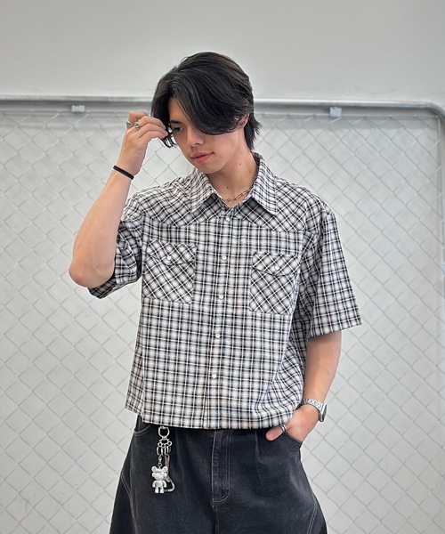 MandO（エムオー）（エムオー）の「ウエスタンチェックシャツ（シャツ/ブラウス・メンズ・ブルー/ブラック/レッド/ホワイト系その他/ブルー系その他・MEDIUM/LARGE）」の12枚目の写真