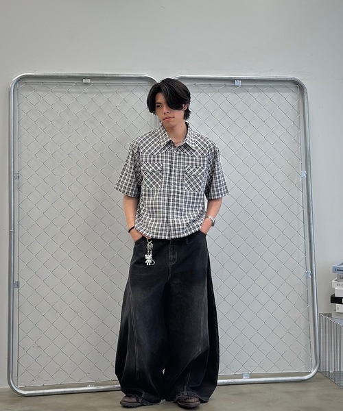 MandO（エムオー）（エムオー）の「ウエスタンチェックシャツ（シャツ/ブラウス・メンズ・ブルー/ブラック/レッド/ホワイト系その他/ブルー系その他・MEDIUM/LARGE）」の17枚目の写真