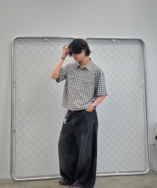 MandO（エムオー）（エムオー）の「ウエスタンチェックシャツ（シャツ/ブラウス・メンズ・ブルー/ブラック/レッド/ホワイト系その他/ブルー系その他・MEDIUM/LARGE）」の18枚目の写真