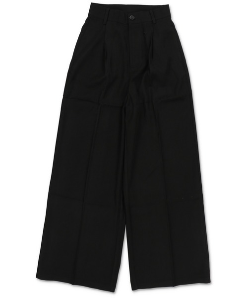 SPINNS（スピンズ）の「スラックスパンツ/プレーン/セットアップ対応（スラックス・レディース・ブラック/グレー・ONESIZE）」の7枚目の写真