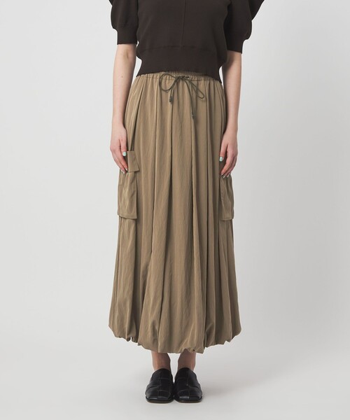 ASTRAET（アストラット）の「＜ASTRAET＞カーゴポケット バルーンスカート（スカート・レディース・ブラック/ベージュ・1/0）」の9枚目の写真
