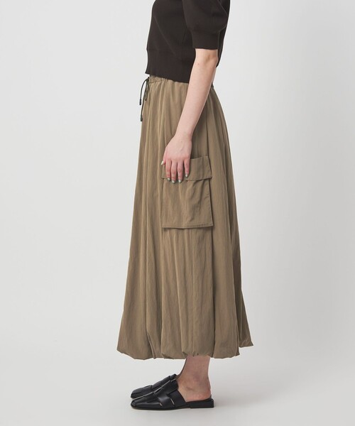 ASTRAET（アストラット）の「＜ASTRAET＞カーゴポケット バルーンスカート（スカート・レディース・ブラック/ベージュ・1/0）」の10枚目の写真