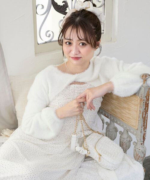 MAJESTIC LEGON（マジェスティックレゴン）の「レースフリルマルチショルダー（ショルダーバッグ・レディース・オフホワイト/ブラック・FREE）」の3枚目の写真