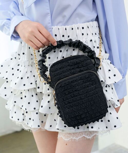 MAJESTIC LEGON（マジェスティックレゴン）の「レースフリルマルチショルダー（ショルダーバッグ・レディース・オフホワイト/ブラック・FREE）」の14枚目の写真