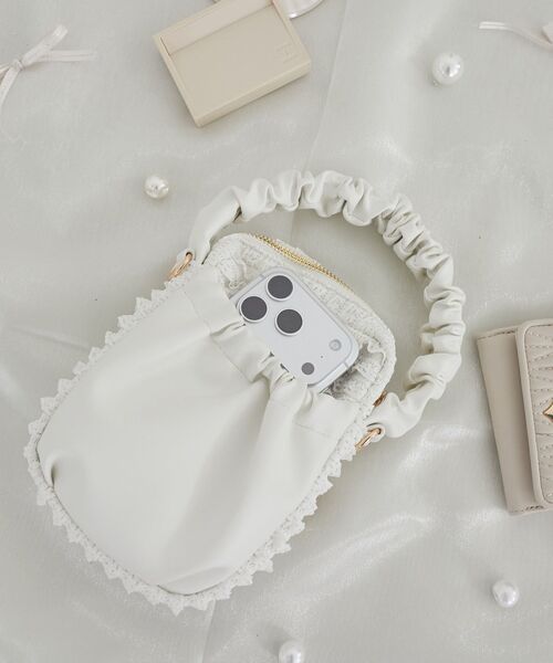MAJESTIC LEGON（マジェスティックレゴン）の「レースフリルマルチショルダー（ショルダーバッグ・レディース・オフホワイト/ブラック・FREE）」の19枚目の写真