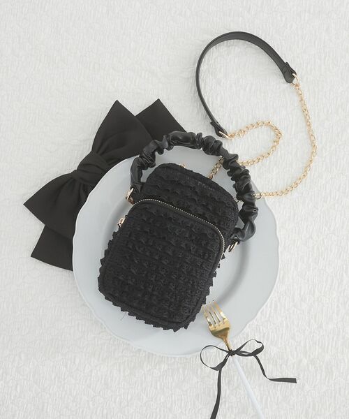 MAJESTIC LEGON（マジェスティックレゴン）の「レースフリルマルチショルダー（ショルダーバッグ・レディース・オフホワイト/ブラック・FREE）」の20枚目の写真