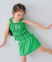 p.premier | 【リンク】シャーリングトップスとスカートボトムのセパレート水着(水着)