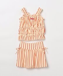 p.premier（ピードットプルミエ）の「【リンク UVカット】シャーリングトップスとスカートボトムのセパレート水着（水着）」