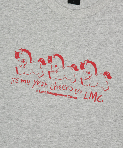 LMCの「NEW YEAR HORSE LONG SLV TEE heather gray(Tシャツ/カットソー・レディース・その他・SMALL/MEDIUM/LARGE/X-LARGE)」の4枚目の写真