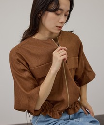 SALON adam et rope' | 【WEB限定】ハーフスリーブドロストライトブルゾン(ブルゾン)