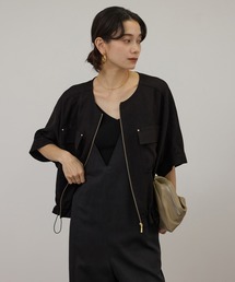 SALON adam et rope' | 【WEB限定】ハーフスリーブドロストライトブルゾン(ブルゾン)